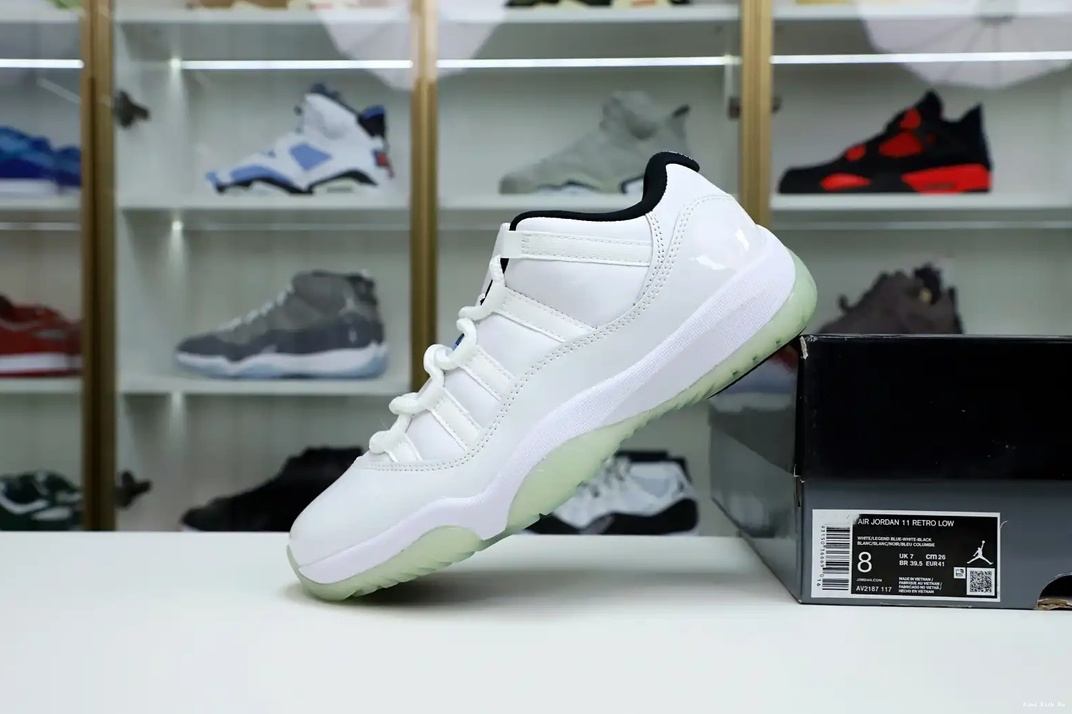 RETRO JORDAN BLUE 11 AIR Kimikick LOW LEGEND 0808